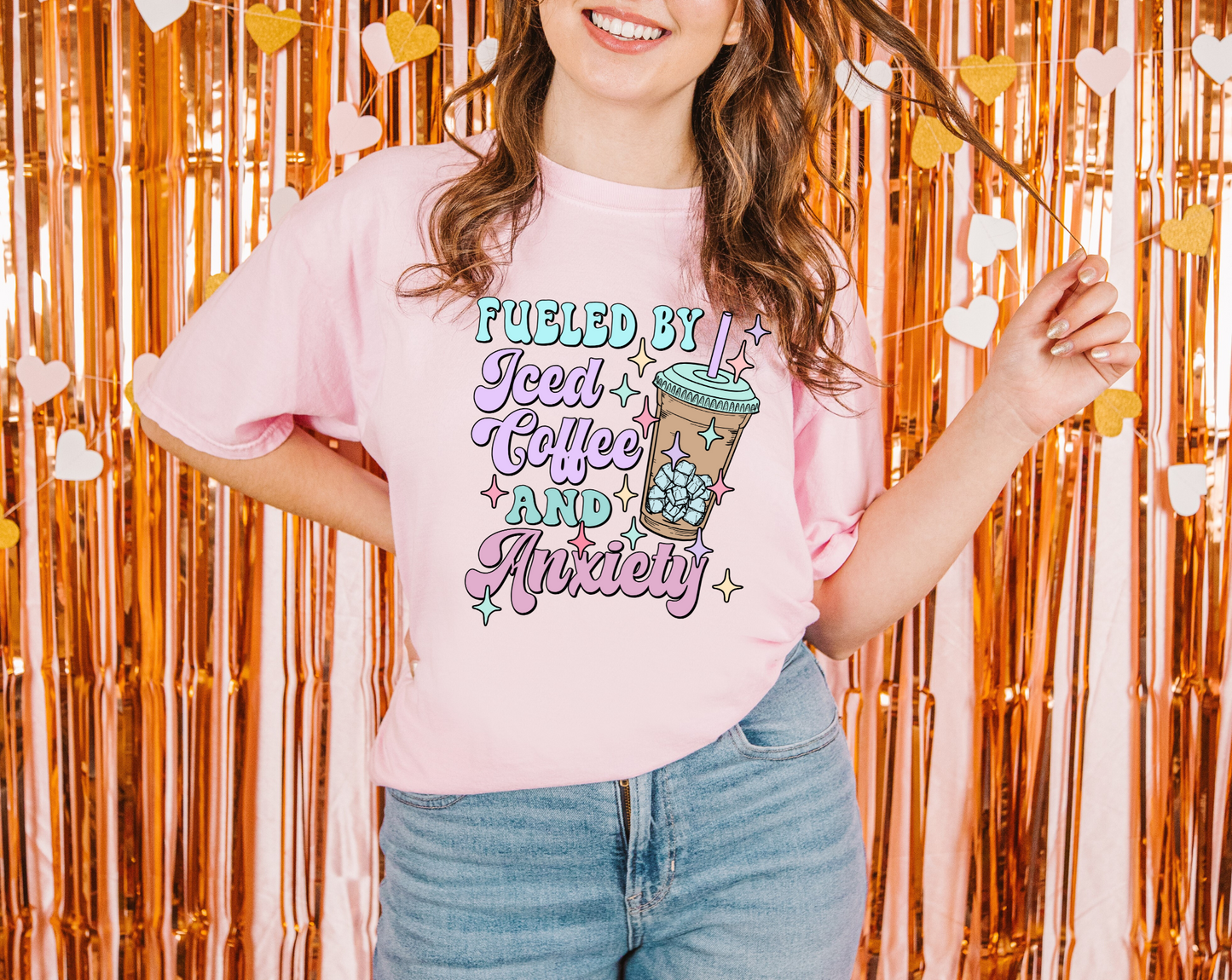 Iced Coffee And Anxiety Blossom Tee