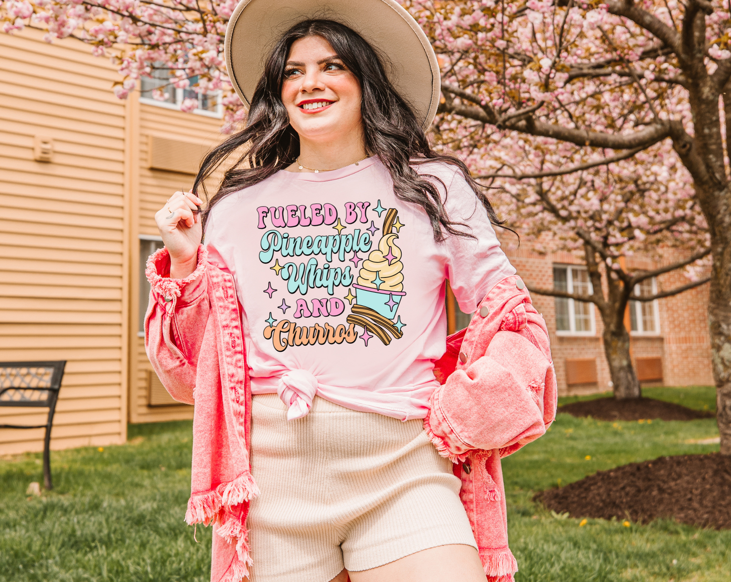 Pineapple Whips And Churros Blossom Tee