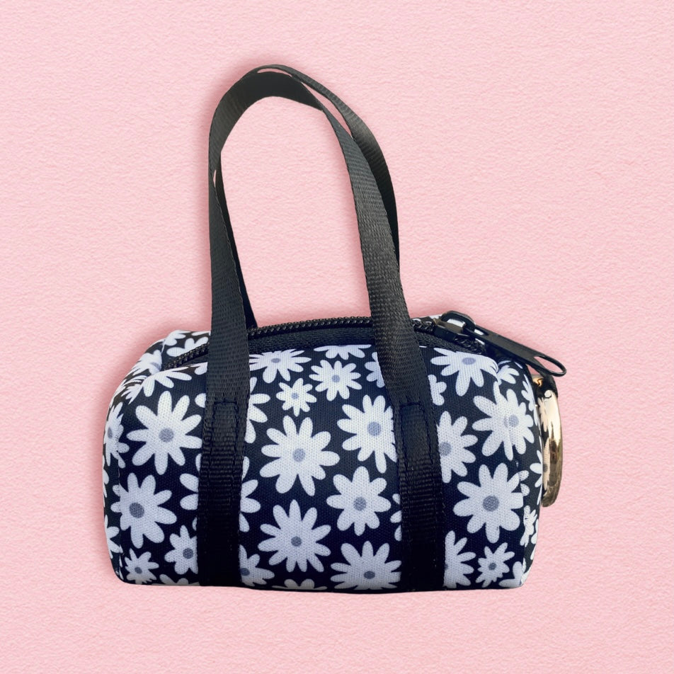 Daisy Daze Mini Duffle Bag Charm Keychain