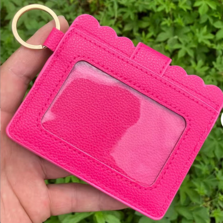 Hot Pink Wallet Keychain