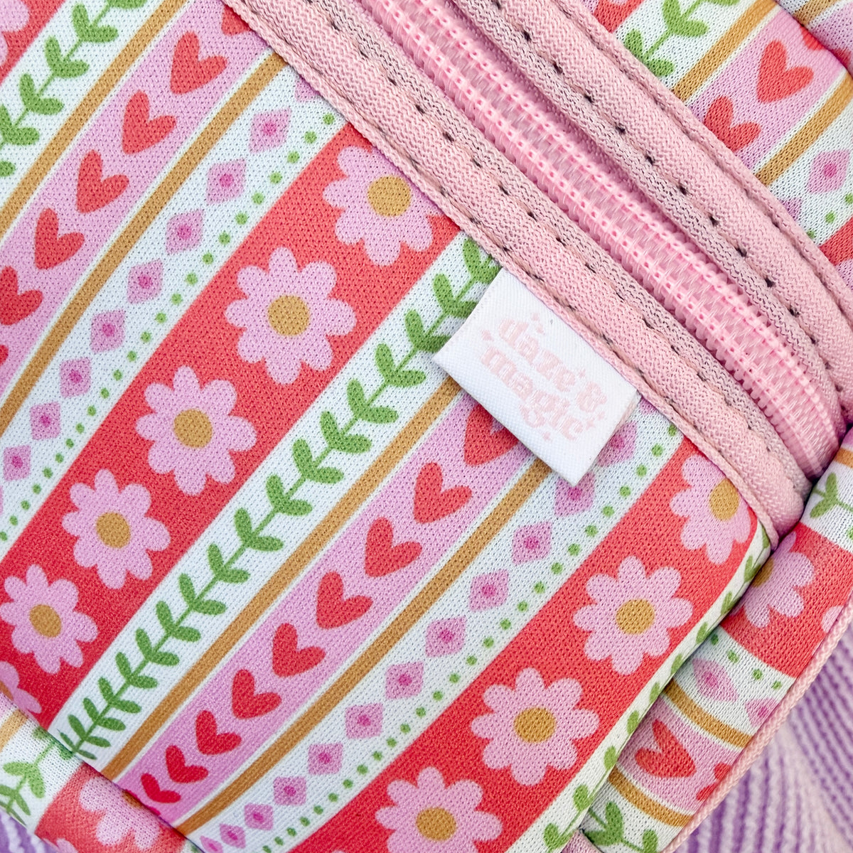 Striped Florals Belt Bag