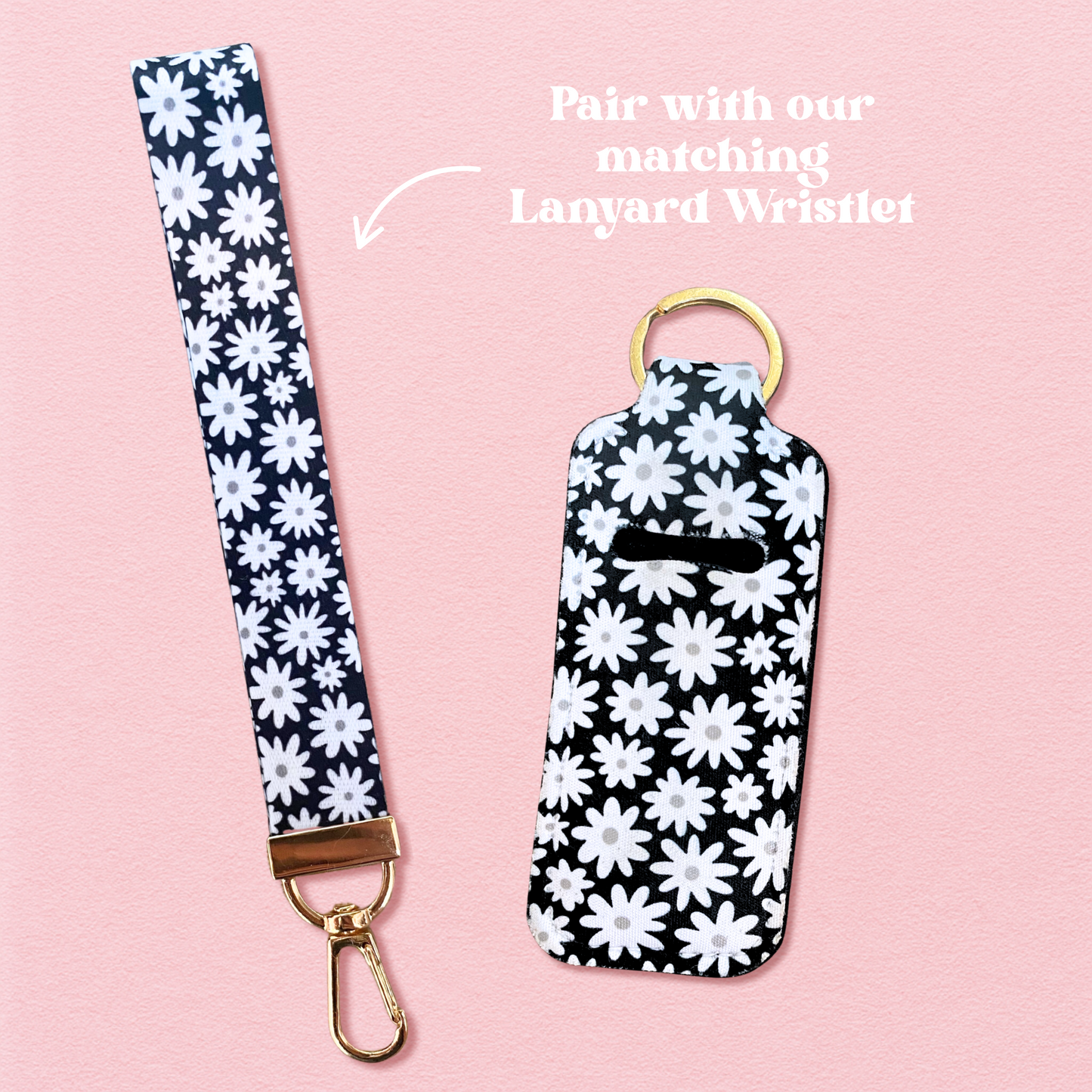 Daisy Daze Chapstick Holder Keychain