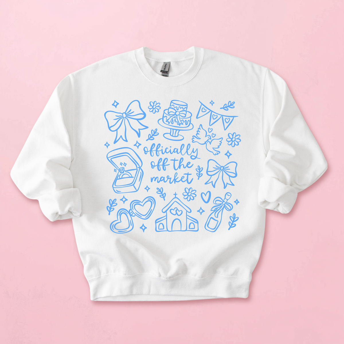 Officially Off The Market Bride White Sweatshirt