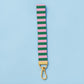 Pink & Green Lanyard Wristlet Keychain