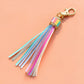 Rainbow Tassel Keychain
