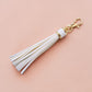 White Tassel Keychain
