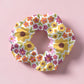Fallin’ Florals Satin Scrunchie