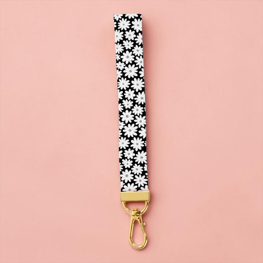 Daisy Daze Lanyard Wristlet Keychain