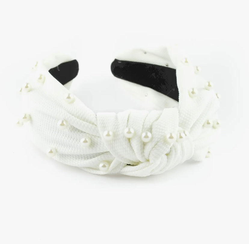 Pearl Headband White