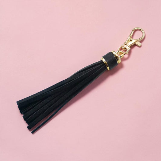 Black Tassel Keychain