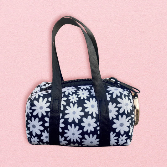 Daisy Daze Mini Duffle Bag Charm Keychain