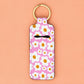 Pink Daisy Chapstick Keychain