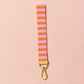 Pink & Orange Lanyard Wristler