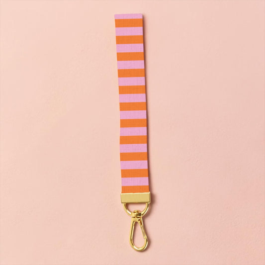 Pink & Orange Lanyard Wristler