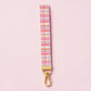 Retro Plaid Lanyard Wristlet