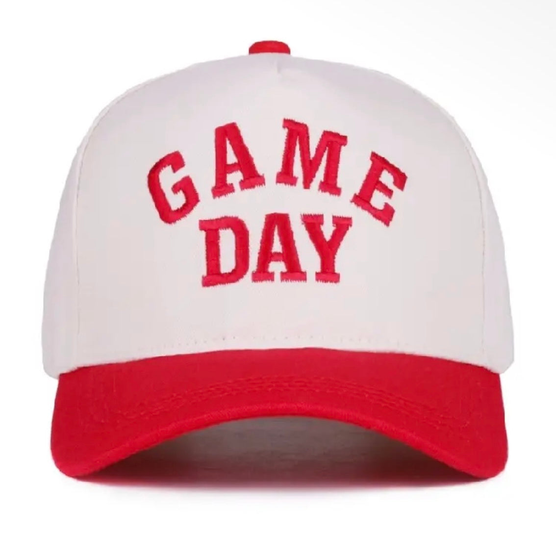 Red Game Day Canvas Cap