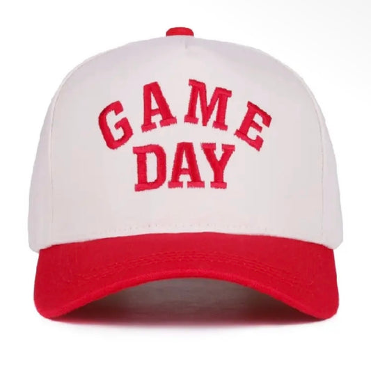 Red Game Day Canvas Cap