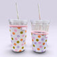 Funky Dots Iced Coffee Cup Cover