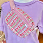 Striped Florals Belt Bag