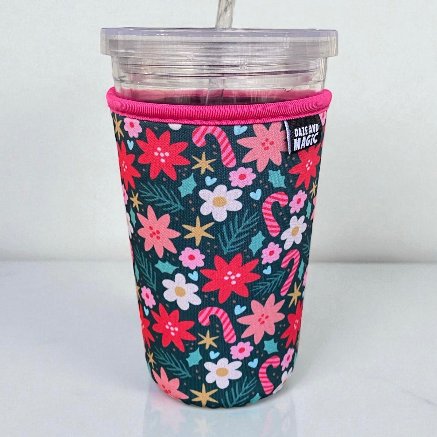 Chic Christmas Iced Coffee Sleeve