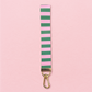 Pink & Green Lanyard Wristlet Keychain